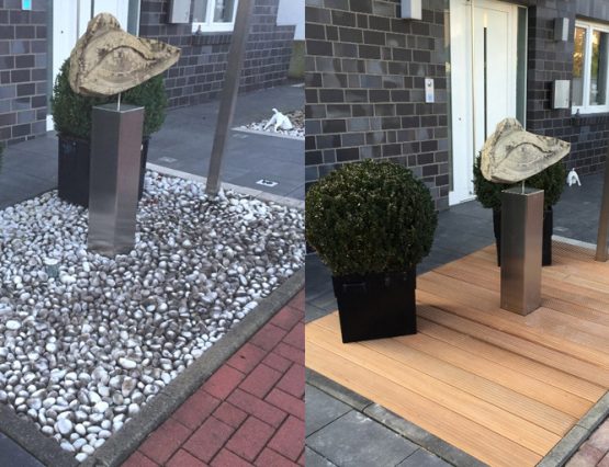 Terrassenrenovierung mit Bangkirai