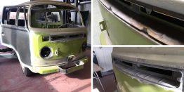 Parkett Remel entfernt Rost bei einem VW T2