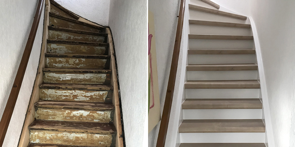 Trenovo in Bochum: Treppe mit Laminat renovieren
