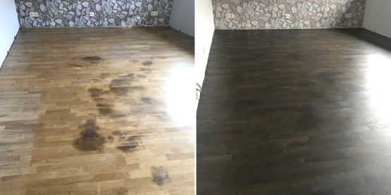 Parkett färben in Recklinghausen - von hell nach dunkel | Parkett Remel