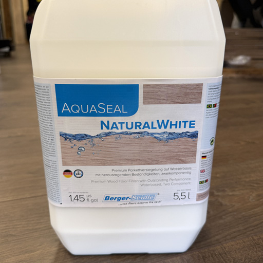 Parkett aufhellen bei Vergilbung mit AquaSeal NaturalWhite